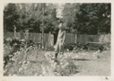 Image of Miriam MacMillan looking at Hettasch's garden